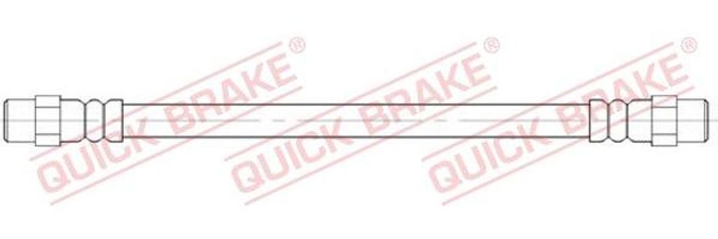 QUICK BRAKE 25.061 Bremsschlauch OE 34321162612 kompatibel mit 5er E39, 7er E38, 8er E31