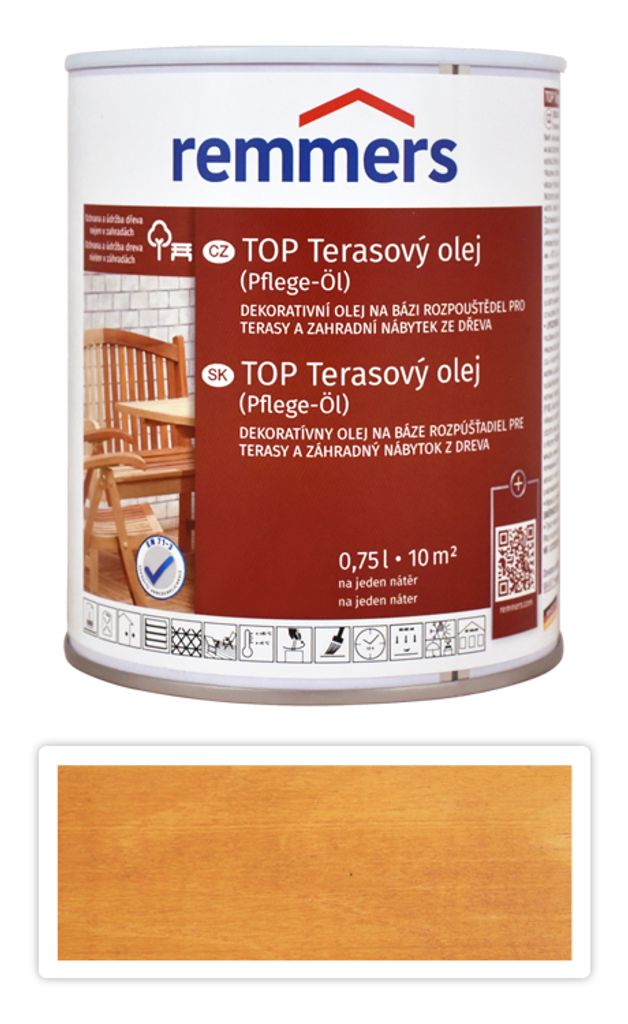 REMMERS TOP Terasový olej na bázi rozpouštědel 0.75 l Obrázek produktu 