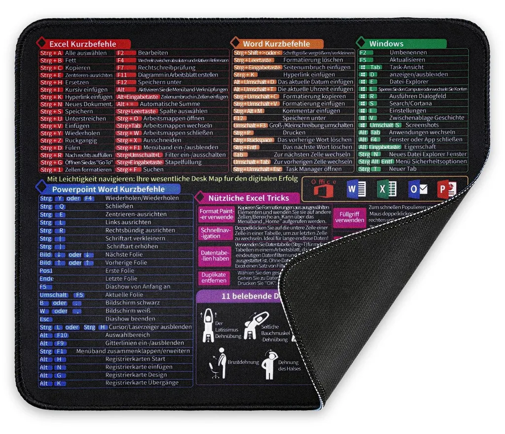Tapis de souris Excel aide-mémoire : ne cherchez plus vos raccourcis