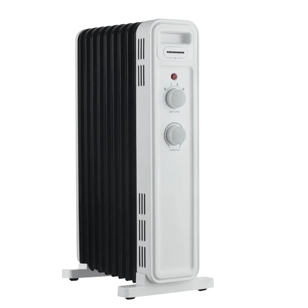 Radiatore Elettrico a Olio Heinner HOH-M09WH-BK 2000W | Safe & Easy