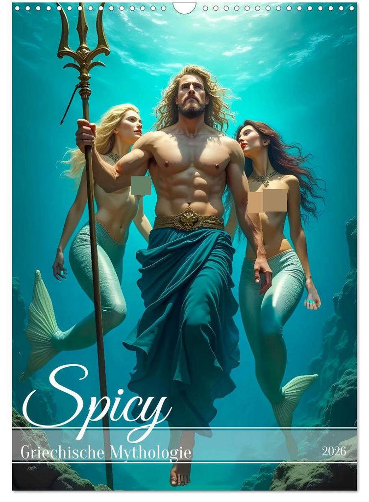 Spicy - Griechische Mythologie (Wandkalender 2026 DIN A3 hoch), CALVENDO Monatskalender