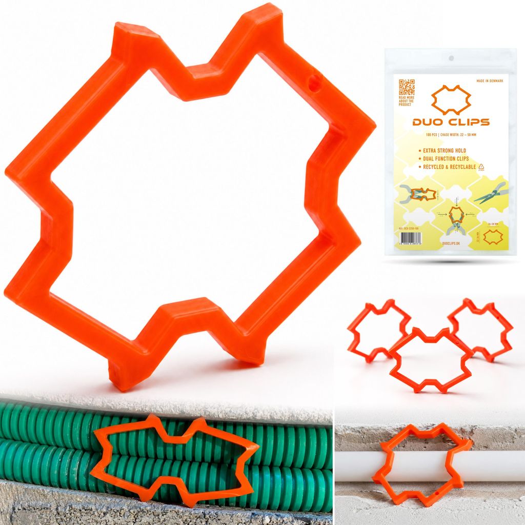 100x DUO CLIPS Extra silný držák kabelů 22–50 mm Obrázek produktu 