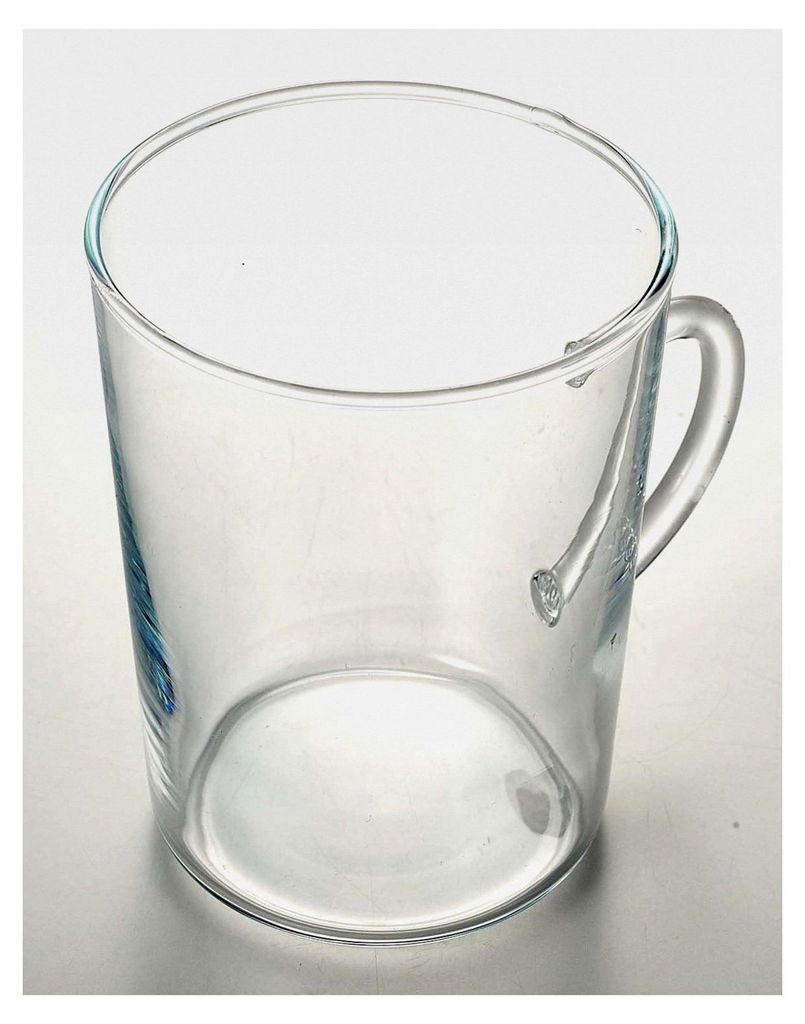 Teegläser mit Henkel, transparent, 3 x 4,5 x 9 cm, 6 Stück