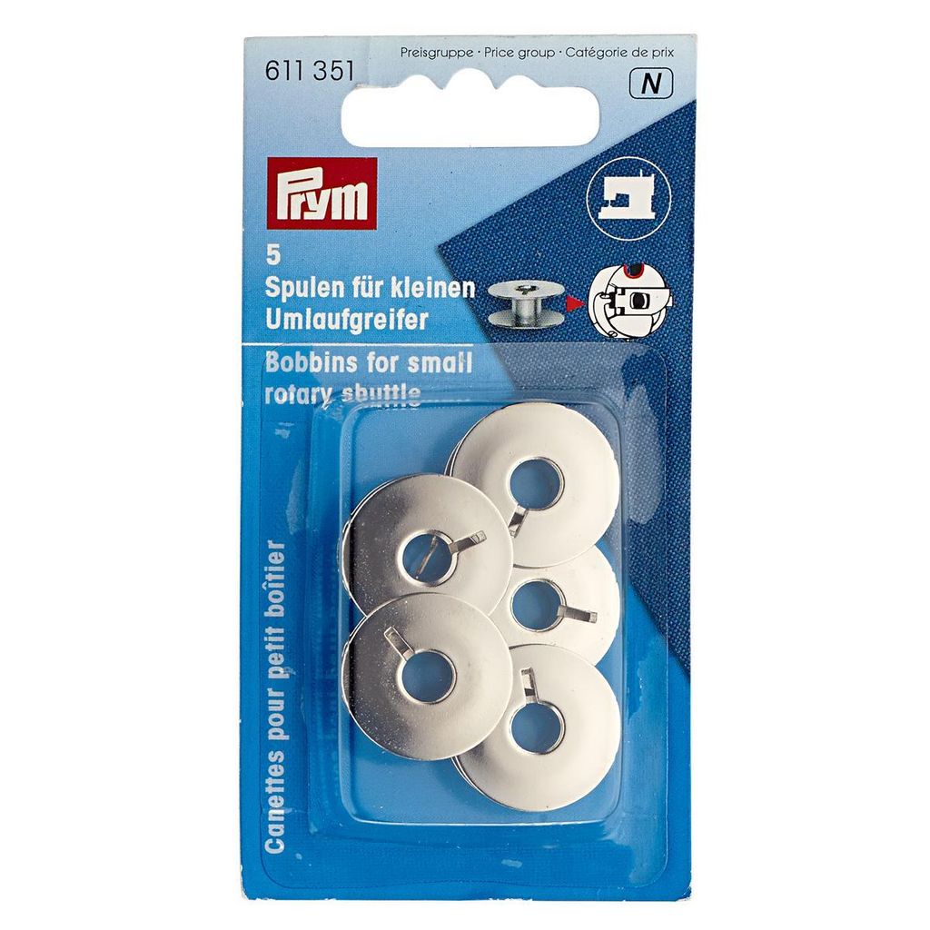 Prym 611351, Spule, Silber, 5 Stück(e), Metall, 2,12 cm, Produktbild 