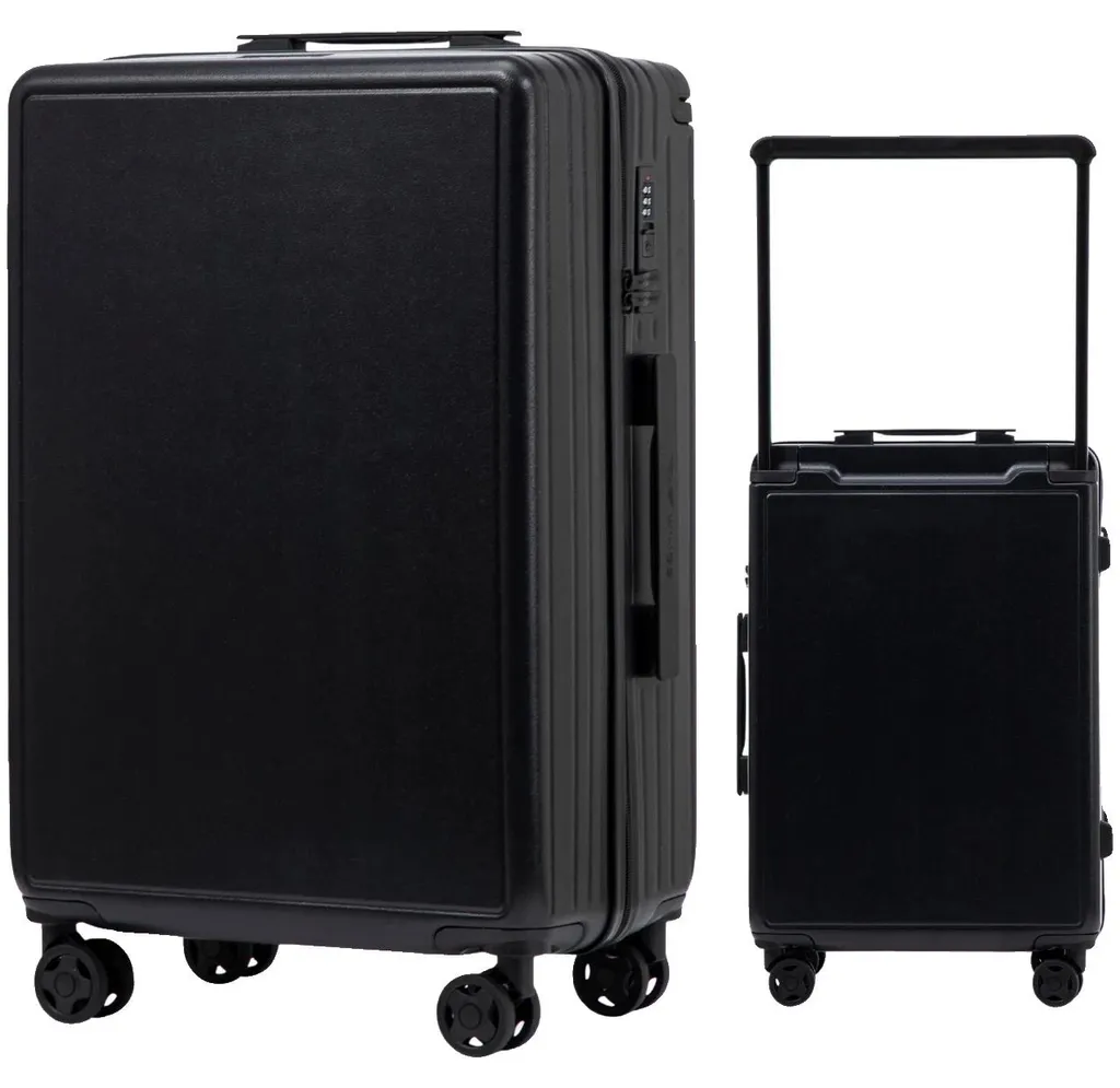 Valise robuste ABS noir 4 roulettes pivotantes 360 - Voyage sans soucis