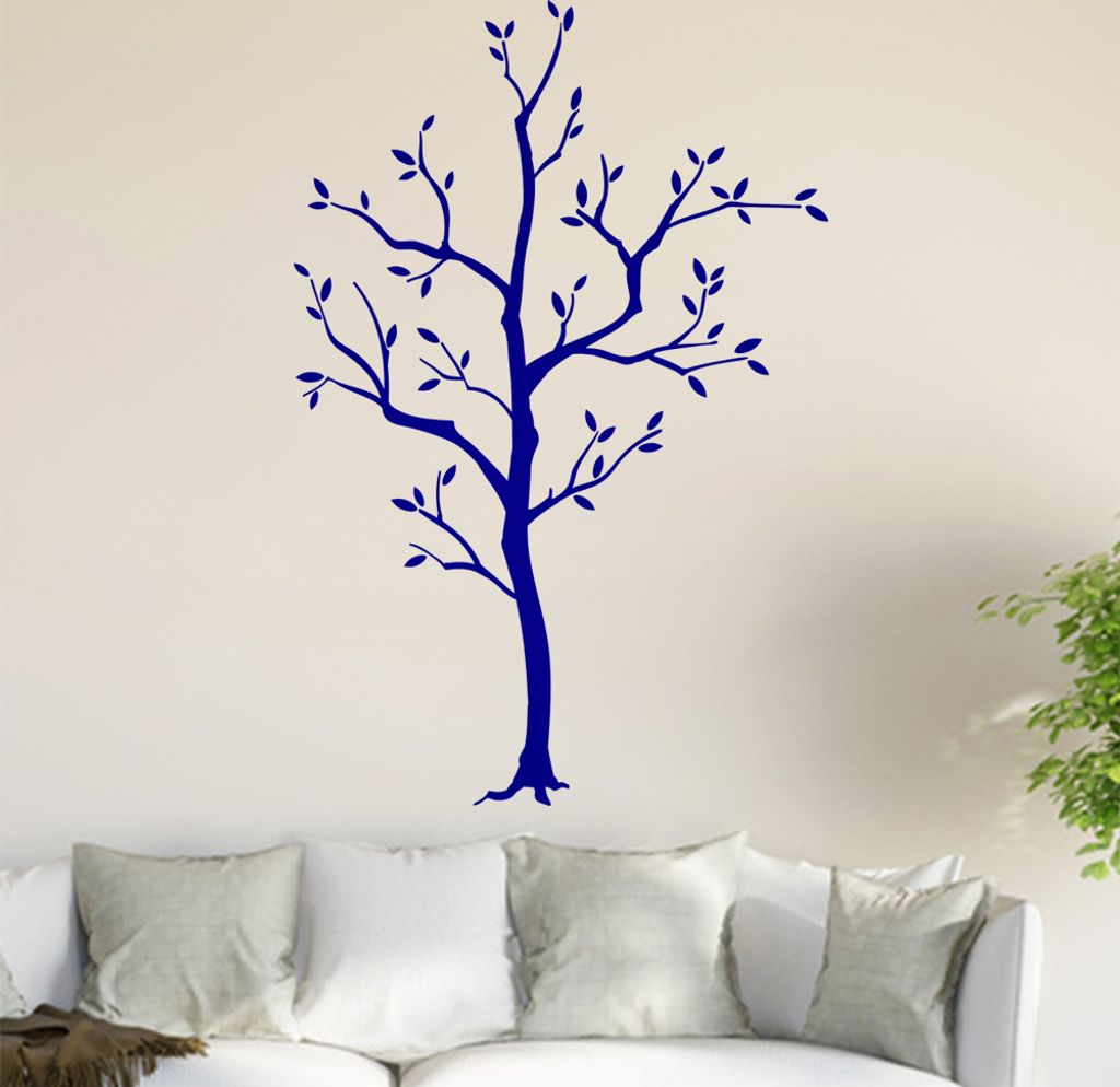 junger Baum Wandtattoo in 6 Größen - Wandaufkleber Wall Sticker - Dekoration, Küche, Wohnzimmer, Schlafzimmer, Badezimmer