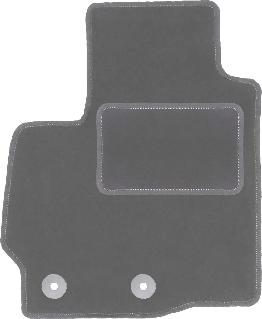 Tappetino conducente in velluto grafite compatibile con Mitsubishi ASX (2010-2019, crossover) – con fissaggi – su misura