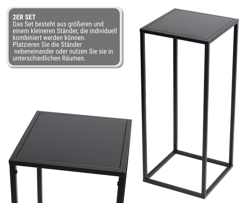 HAGO24 Blumenständer 2er Set Pflanzentreppe erweiterbar Produktbild 4