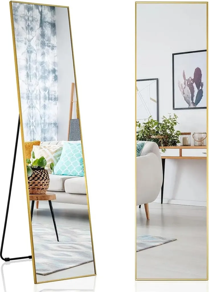 Miroir anti-éclat 160x40 cm - Gain de place avec fixation murale ou pied