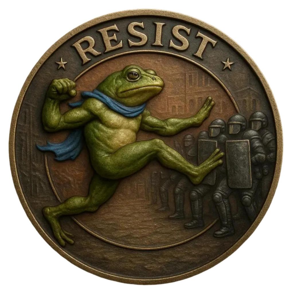 Portland Froschmünze, Vintage Frosch-Widerstandsmünze, Gedenkmünze, inspirierende Herausforderungsmünze, Sammlerstück, Geschenk zur Inspiratio...