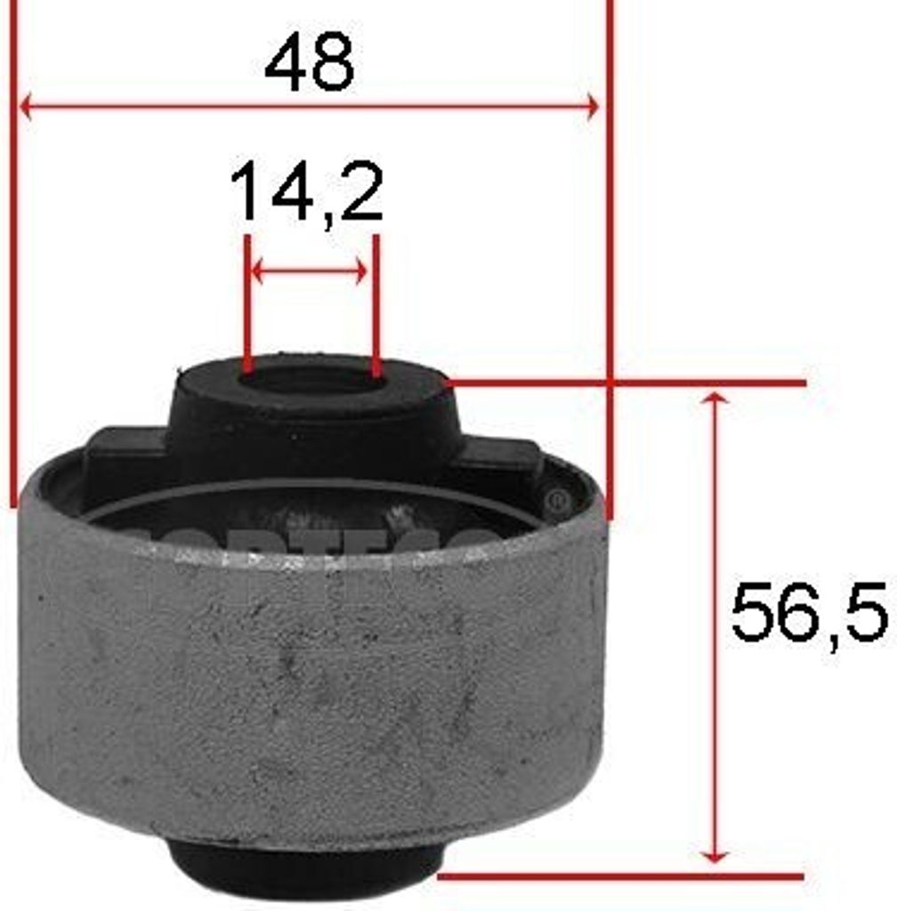 Lagerung Lenker passend für PEUGEOT 207 (WA, WC) 80001540 CORTECO
