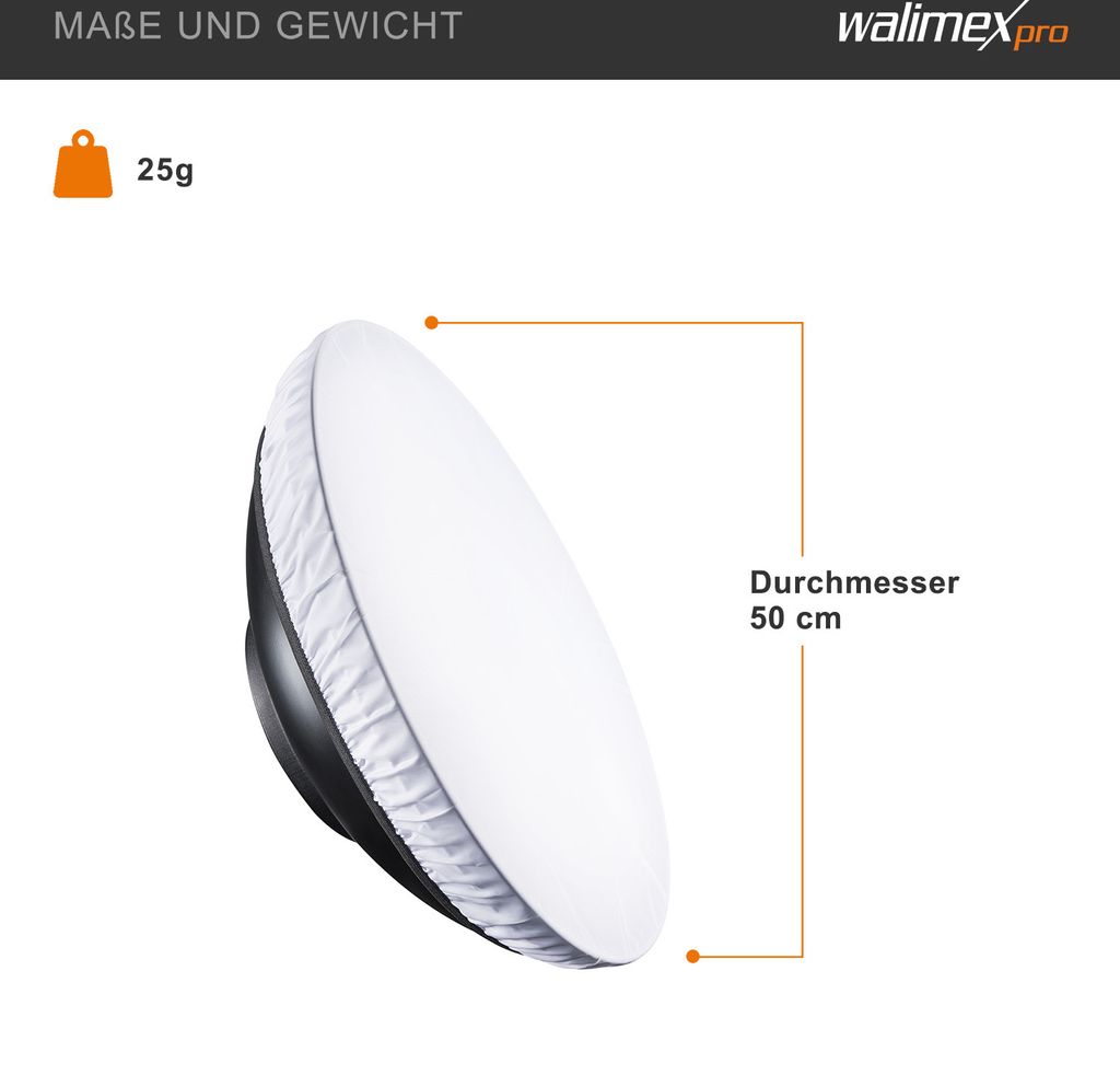 Walimex pro Beauty Dish Difuzor, 50 cm Obrázek produktu 3