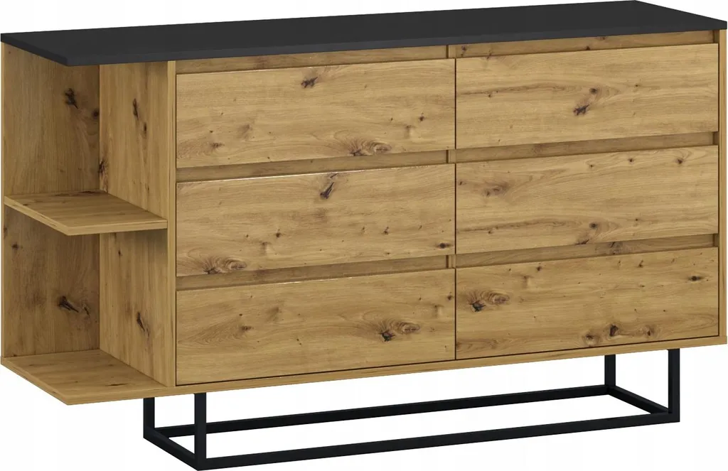 Buffet bas TV et Commode de Salon Multifonctionnel - Design Moderne Bois