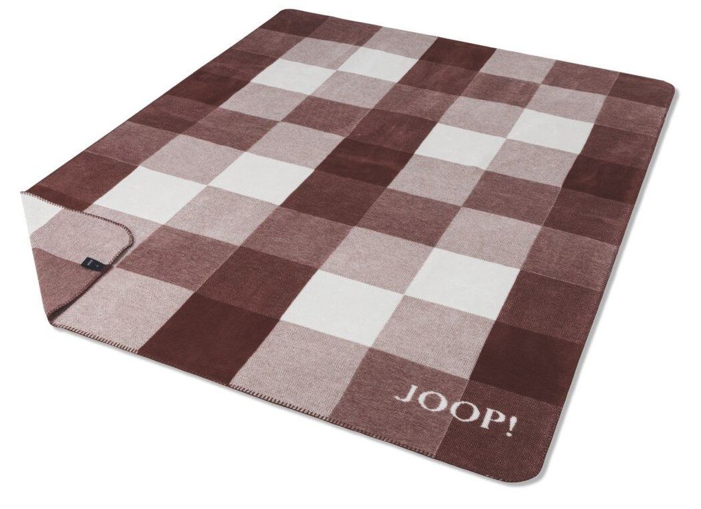 JOOP! Plaid Mesh mit Zierstich Größe 150x200cm Farbe Blush