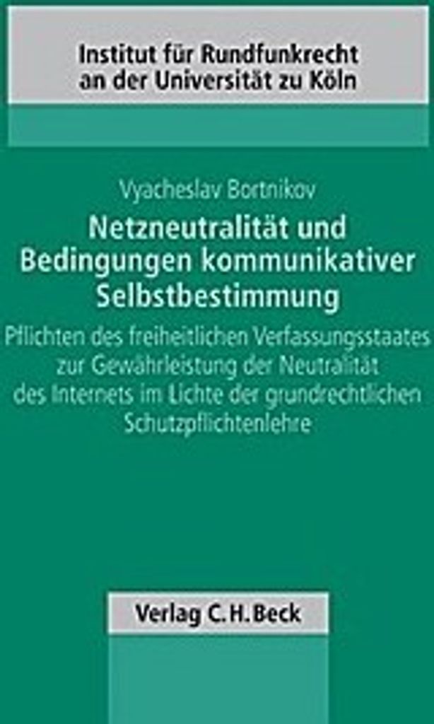 Netzneutralität und Bedingungen kommunikativer Selbstbestimmung