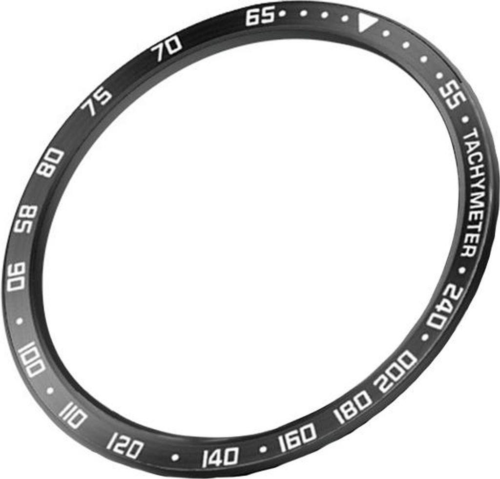 INF Edelstahl Lünette Ring für Samsung Galaxy Watch8 40mm - Stilvolles Upgrade Weiß+Schwarz
