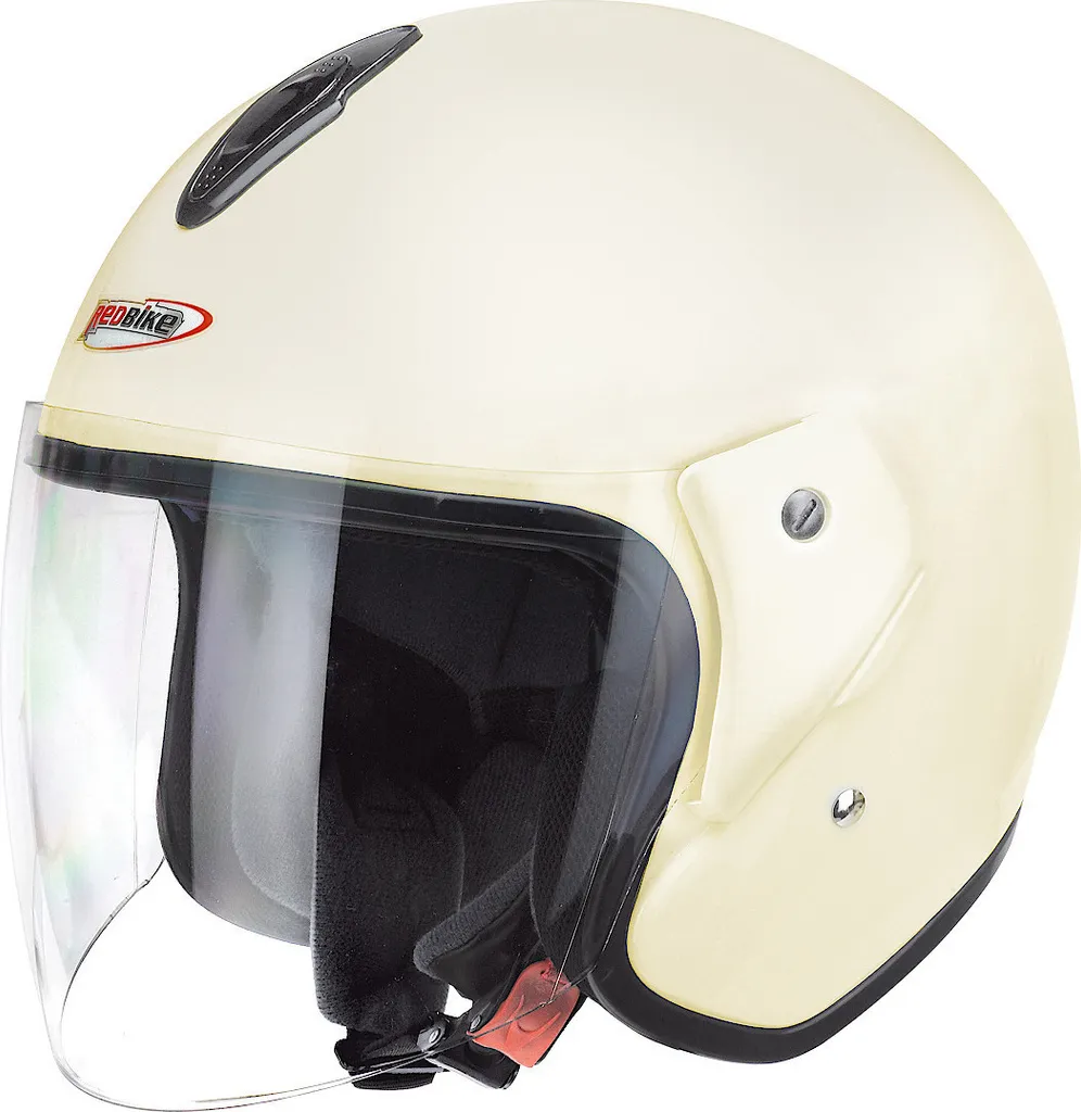 Casque Jet Redbike RB-915 Ivoire Taille M 57-58 cm pour Moto et Scooter