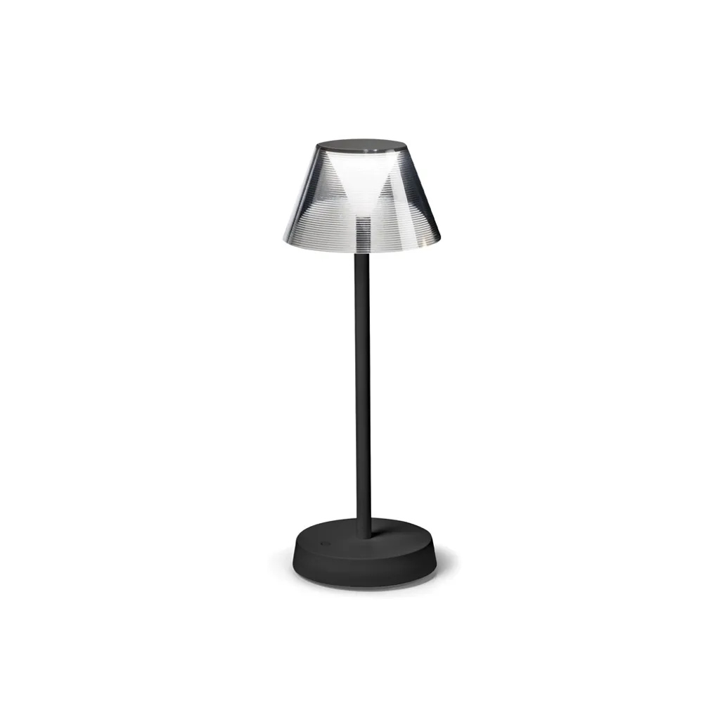 Lampe LED 7W Métal Noir Lolita 3000K avec Lumière Chaude Reposante
