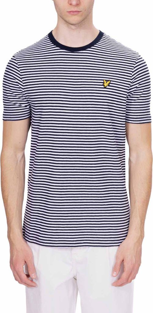 LYLE & SCOTT - Bretonisches Herren-T-Shirt aus Leinenmischung - Größe L
