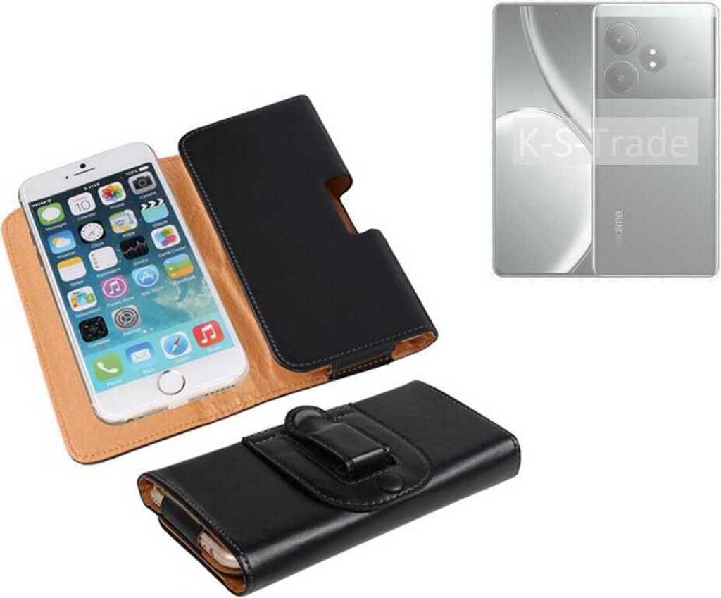 K-S-Trade Schützhülle Handyhülle kompatibel mit Realme Gt Neo 6 SE Holster Gürtel Tasche Schutzhülle Handy-Tasche Smartphone Case Seitentasche