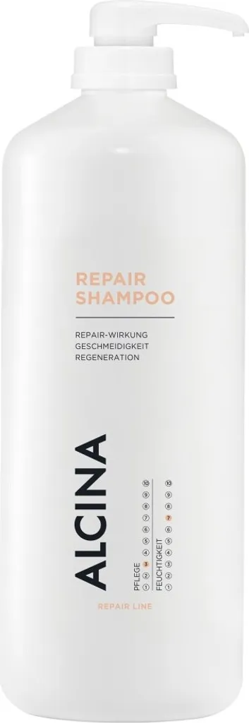 Shampooing Alcina Repair 1250ml - Soin Lavant Fortifiant Cheveux Secs