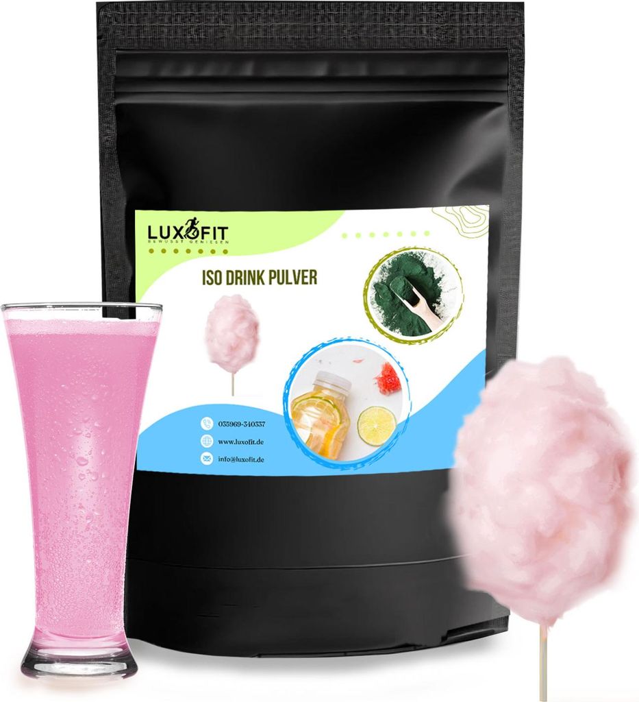 Zuckerwatte Rosa Isotonisches Getränkepulver 333 g