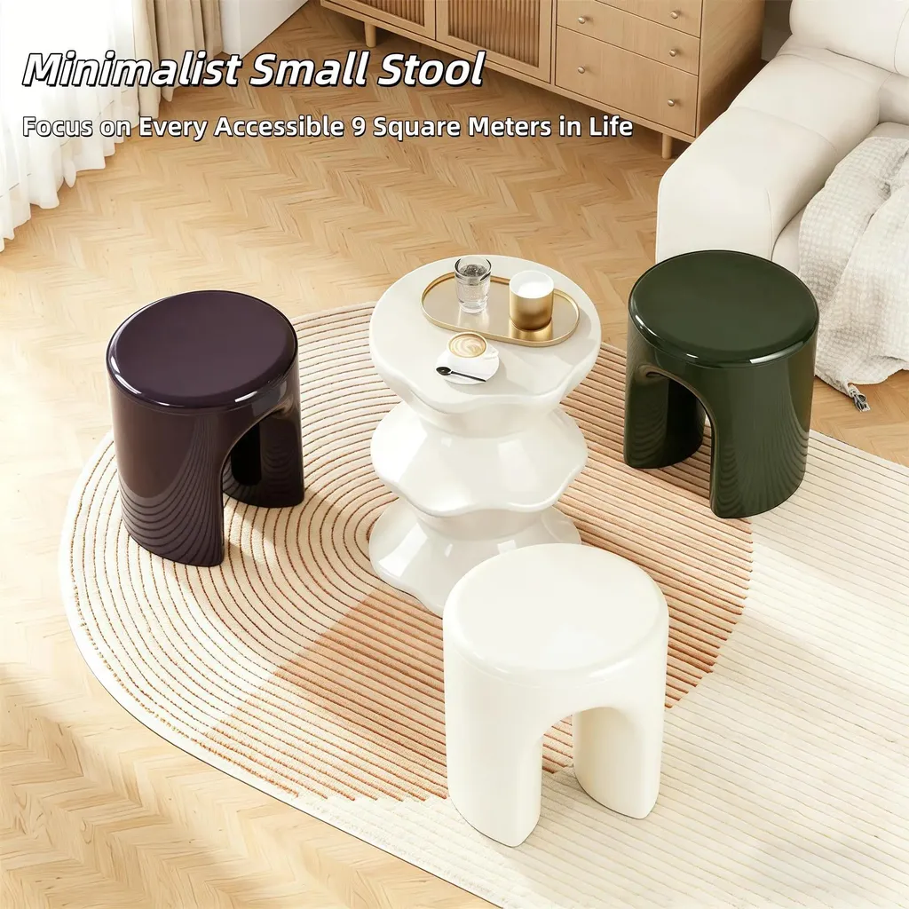 Table d'appoint scandinave blanche pour salon et chambre à coucher