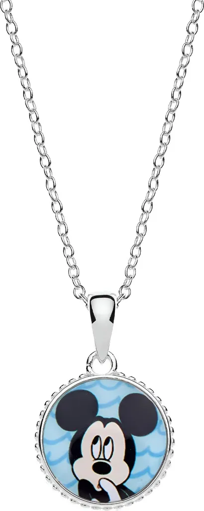 Collier Mickey Mouse bleu taille unique Bijoux Disney pour enfant