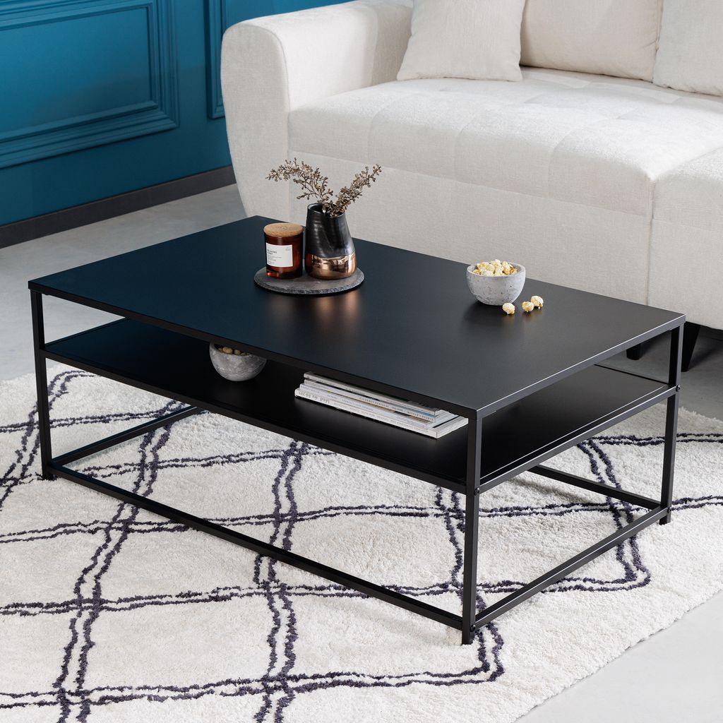 Couchtisch 100cm Metall Design Tisch Modern Wohnzimmer JETZT KAUFEN