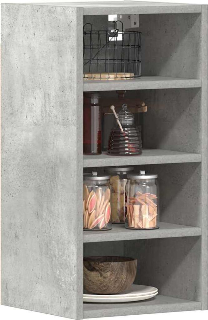 Hochwertig Hängeschrank Betongrau 30x29,5x60 cm Holzwerkstoff 854169