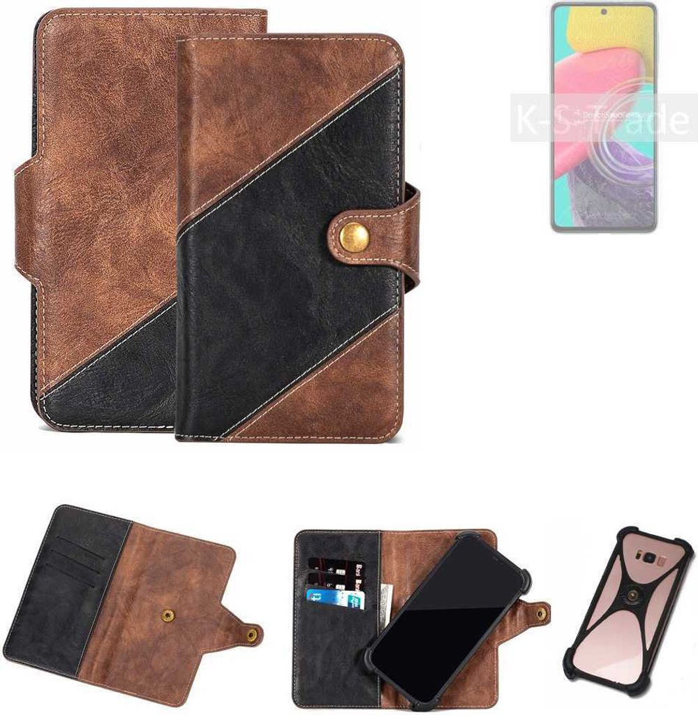 K-S-Trade Handyhülle Schutzhülle Bookstyle Case kompatibel mit Samsung Galaxy Quantum 3 Klapphülle Cover Hülle Schutztasche 1x