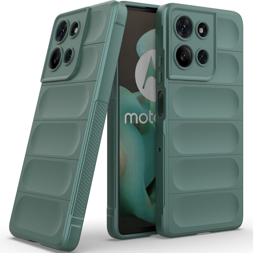 Handyhülle für Motorola Moto G75 Weich TPU Silikon Stossfest Anti-rutsch Hülle Grün