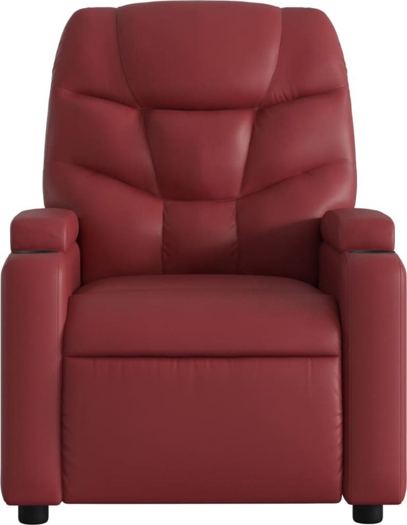 "im Sonderangebot"Einzelsessel moderne - CLORIS - Relaxsessel - Polstersessel Weinrot Kunstleder - 74 x 89 x 100 cm - NeuMöbel9118395