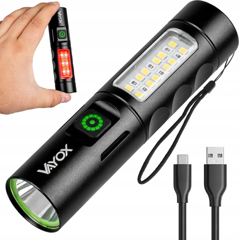 Torcia Ricaricabile Professionale Vayox VA0184 250lm - Prezzo Shock