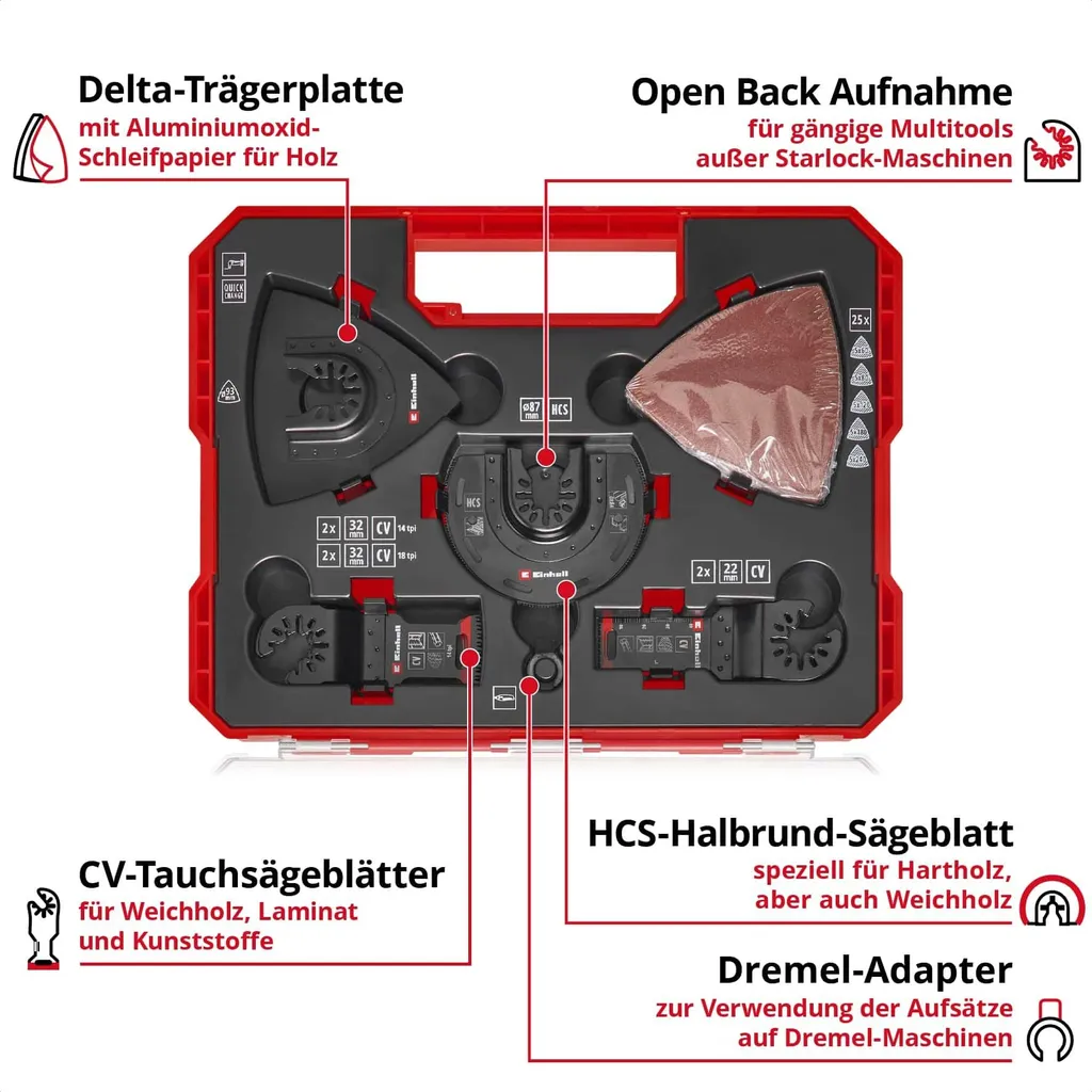 Coffret accessoires XLPlus Multi-Tools 35 pièces pour lames et ponçage - 4