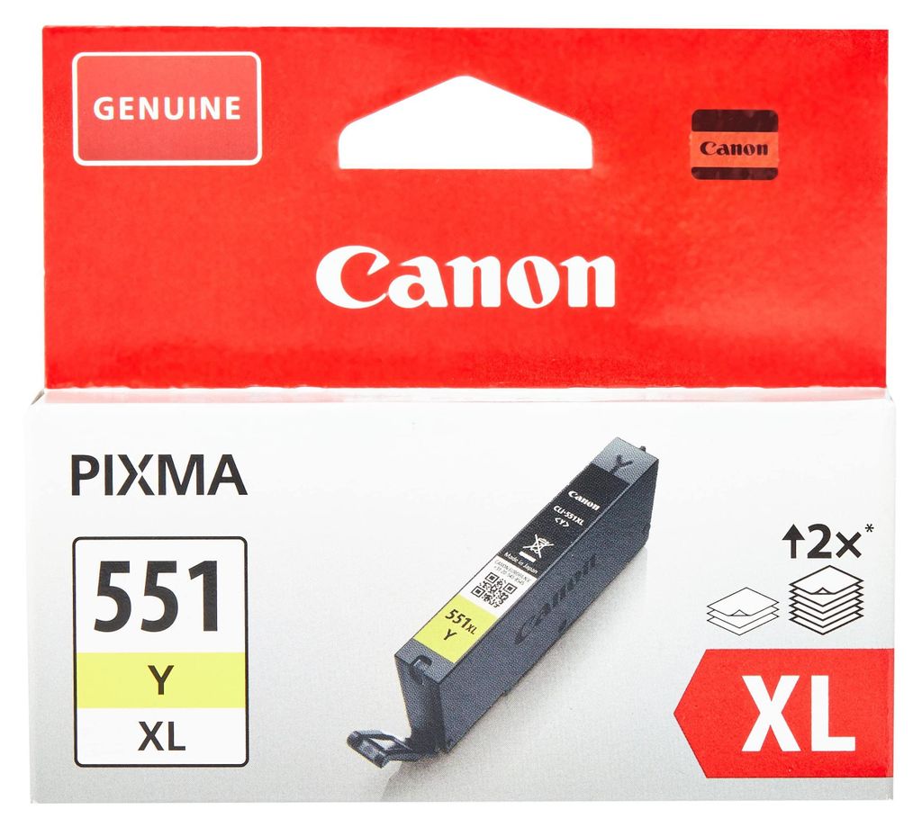 Canon CLI-551Y XL Tlačová kazeta žltá Obrázok produktu 