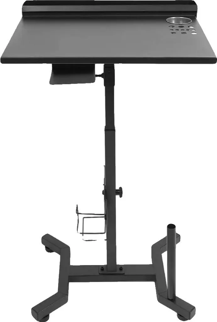Stazione da tavolo per salone, materiale ferroso, dimensione vassoio superiore 50*35 cm, dimensione inferiore 47*37 cm, altezza regolabile 68-92 cm, capacità di carico circa 6-7 kg