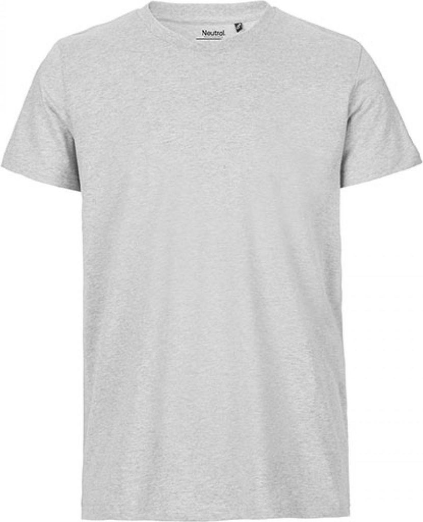 Neutral O61001 | Mens Fitted T-Shirt +GOTS- - Farbe: Ash Grey - Größe: XXL