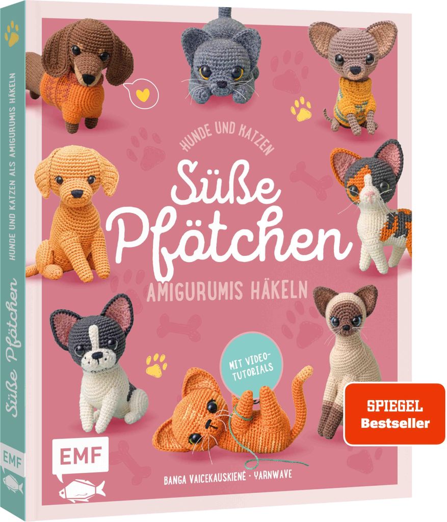 Süße Pfötchen - Hunde und Katzen als Amigurumis häkeln Produktbild 