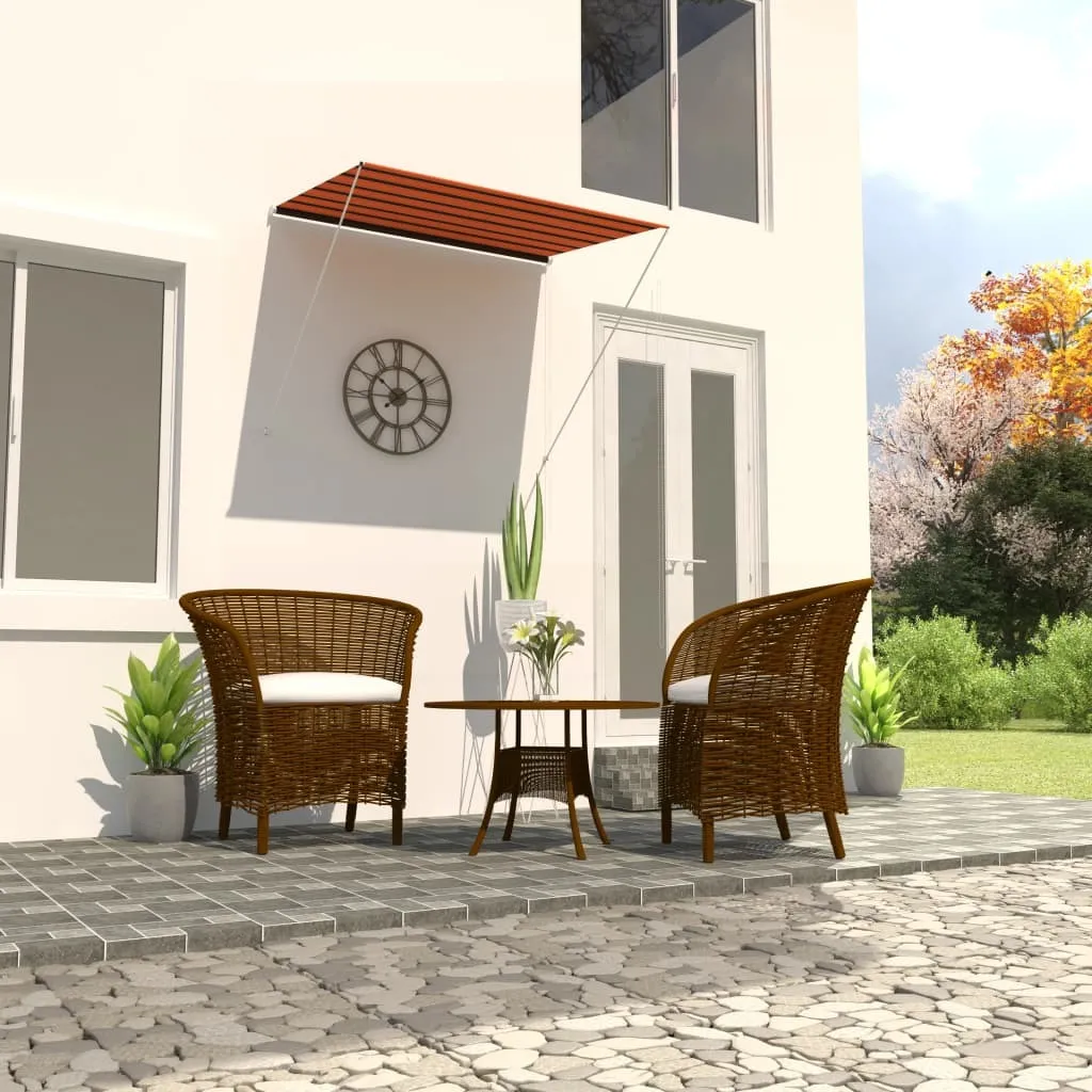 Tenda da Sole Retrattile 200x150 cm | Ombreggiamento Balcone Arancio - 2