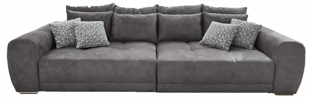 Big-Sofa XXL 306 cm Federkern Lounge Couch mit Bezug aus Produktbild 