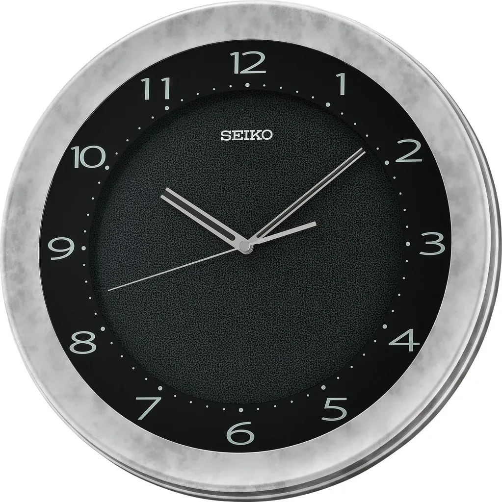 Seiko QXA817S Orologio da Parete Argento e Nero | Precisione al Quarzo