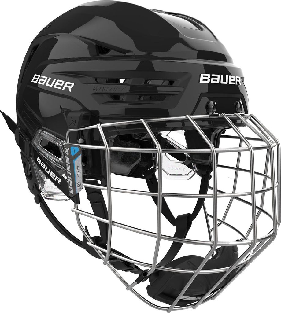 Helm Bauer Combo (mit Gitter) RE-AKT 90 schwarz M