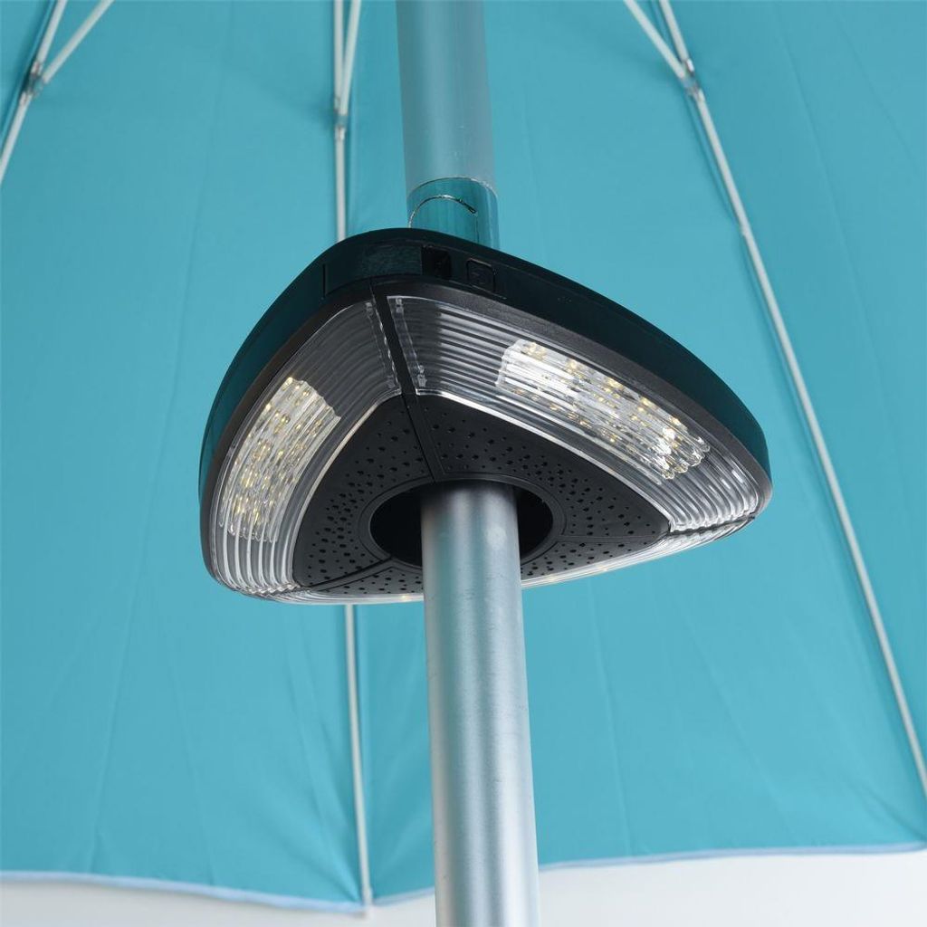 LED-Lampe Für Sonnenschirm – Batteriebetrieben, 15 LEDs, Warmes Licht, Durchmesser 38–48 Mm