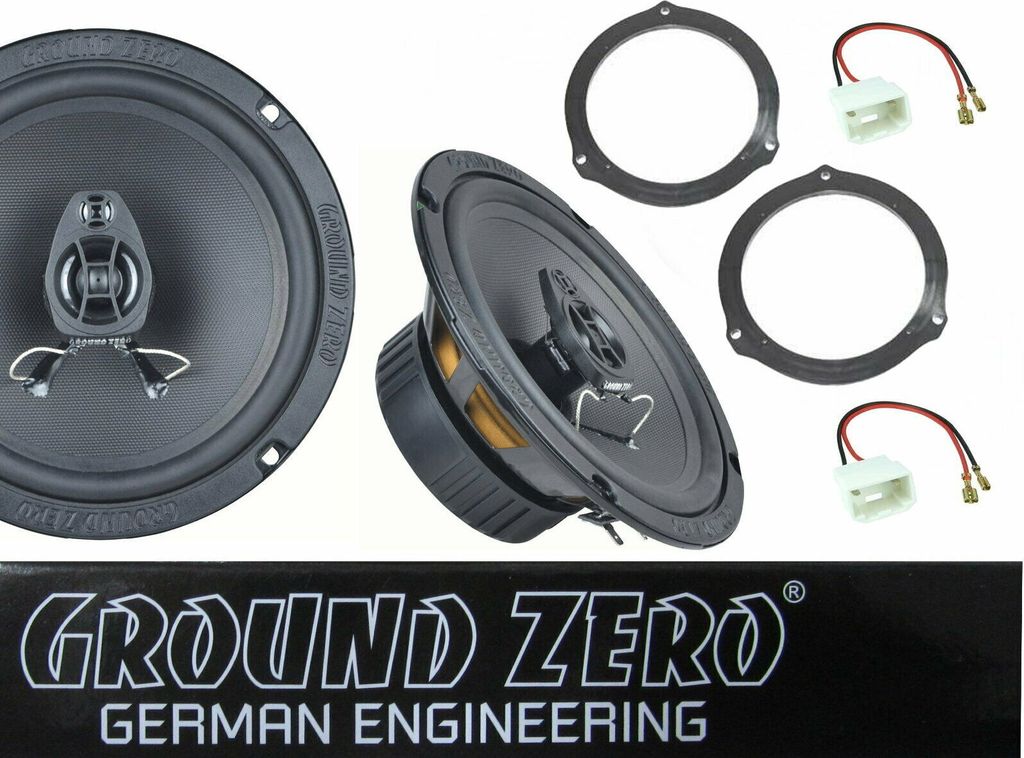 Ground Zero GZIF65X Lautsprecher Einbau Set passend für Ford Focus 2004-2016 Tür hinten 240 Watt