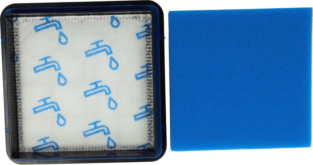 vhbw 1x Kombi-Schaumstoff+Motor-Filter kompatibel mit Philips PowerPro Compact FC9350/61, FC9351/01, FC9350/01, FC9350/71, FC9350/62 Staubsauger