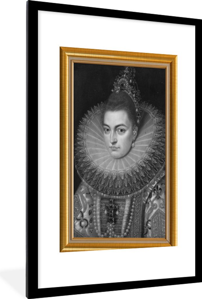 MuchoWow Gerahmtes Poster Kunst - Alte Meister - Rahmen - Gold 60x90 cm - Poster mit Schwarzem Bilderrahmen Wandposter Rahmen Foto Bilder - Dekor...