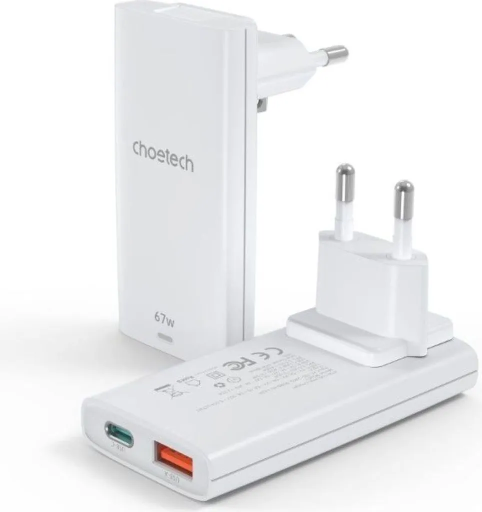 Chargeur GaN 65W Choetech PD6011 Haute Performance avec Double Sortie - 4