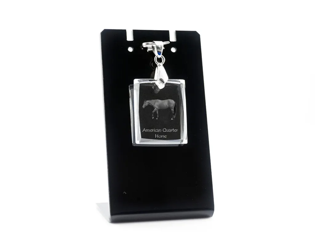 Gioiello American Quarter Horse Art-Dog - Pendente Cristallo per Cavalieri