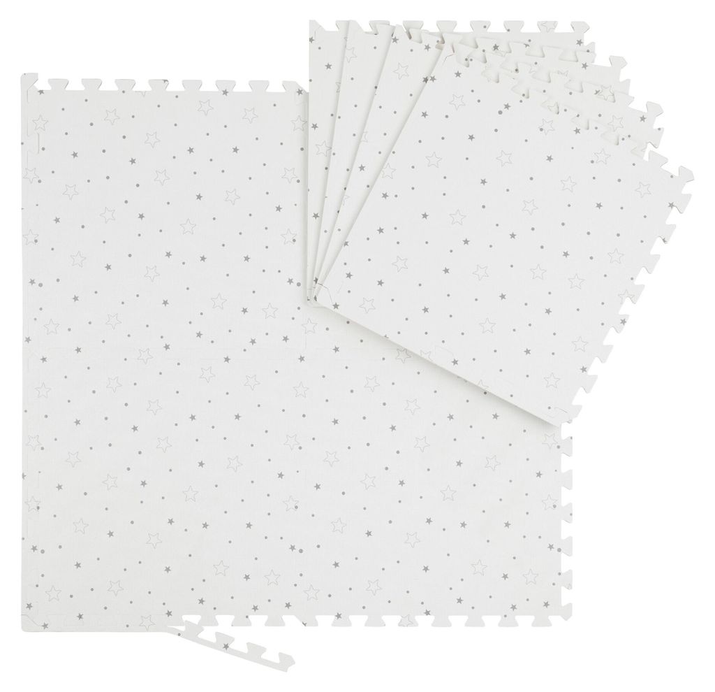Relaxdays mata puzzle gwiazdki, 8 elementów, pianka EVA, Zdjęcie produktu 